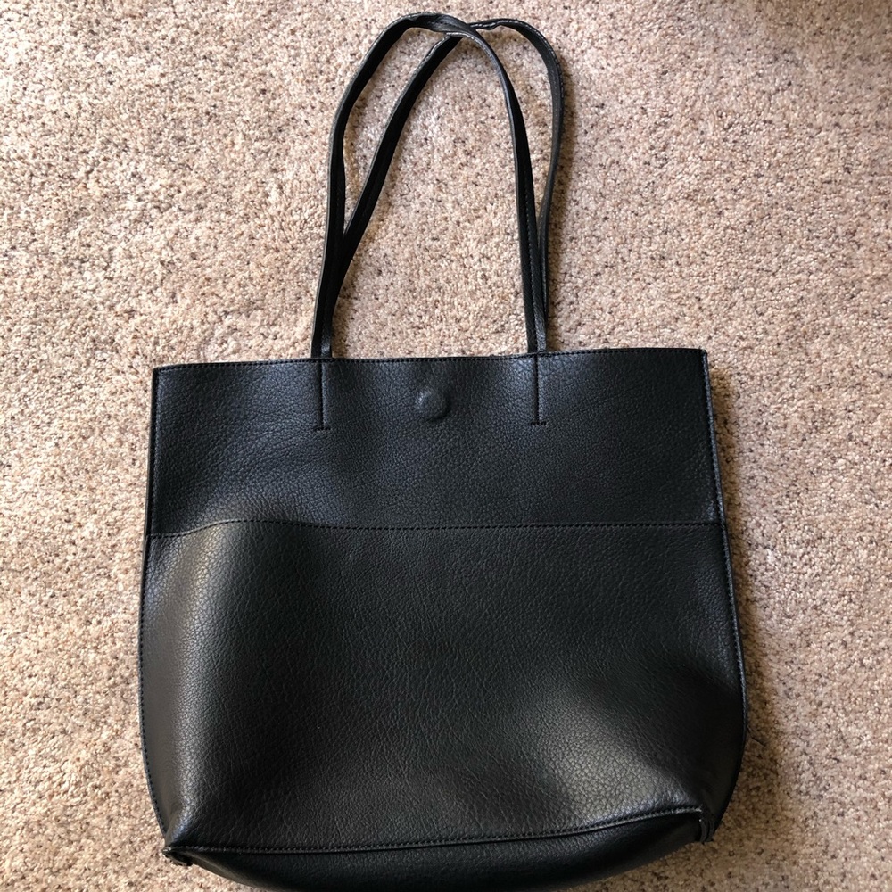 Anthropologie Black Tote Bag